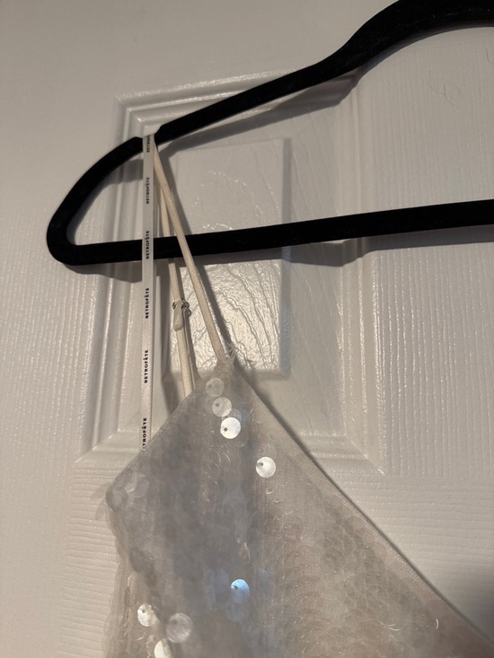 Retrofete White Sequin Mini Slip Dress - Picture 13 of 13